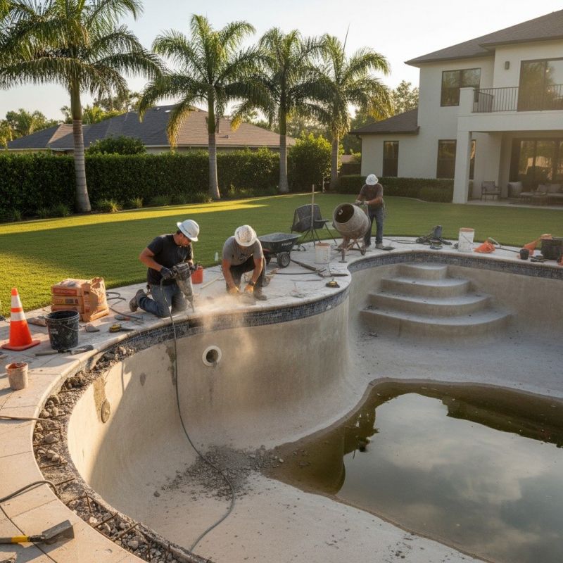 Concrete Pool Patio Repair